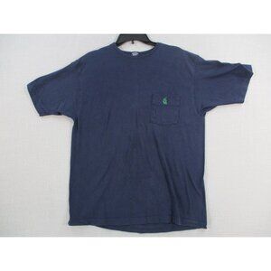 Nautica Mens Blue Pocket Tee Shirt Size L‎ Made In USA